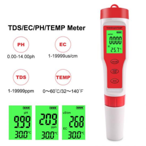 دستگاه ph  چهار کاره دیجیتال قلمی pH/EC/TDS/TEMP