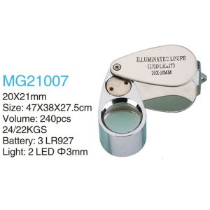 ذره بین و لوپ جواهر شناسی چراغ دار MG21007 LED 30X